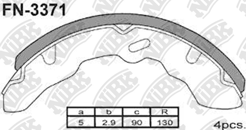MAZDA W32926310 Brake Shoe
