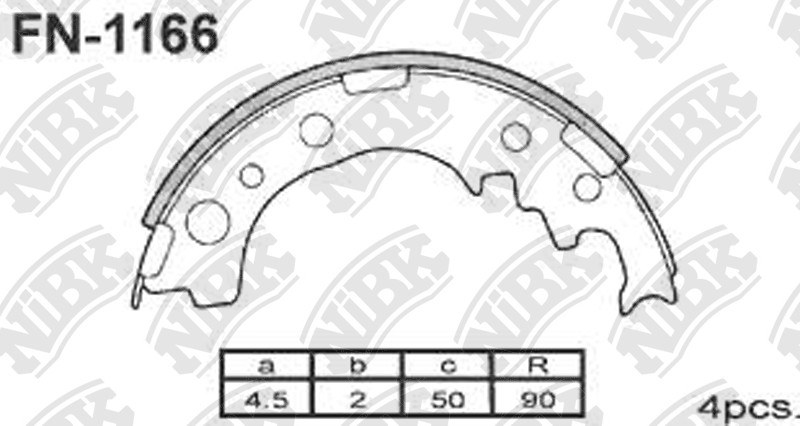 NISSAN D4060G3260 Brake Shoe