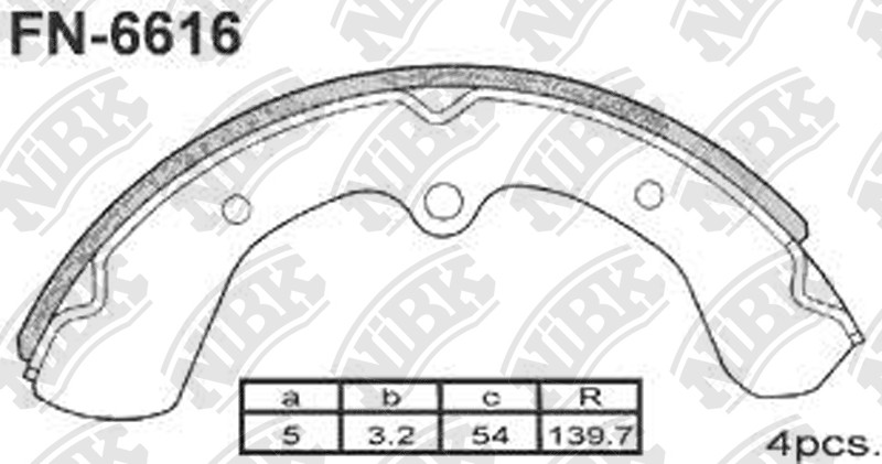 MITSUBISHI A305042 Brake Shoe