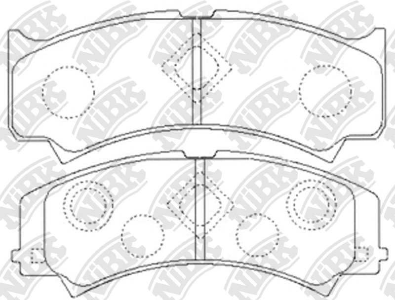 NIBK PN6187 Brake Pad