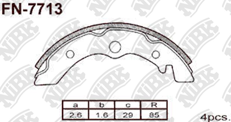 SUBARU 625301260 Brake Shoe