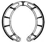 NIBK FM095 Brake Shoe