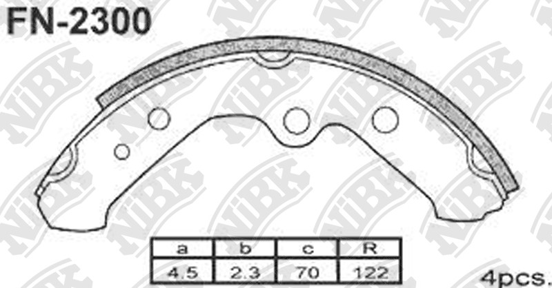 KASHIYAMA K2300 Brake Shoe