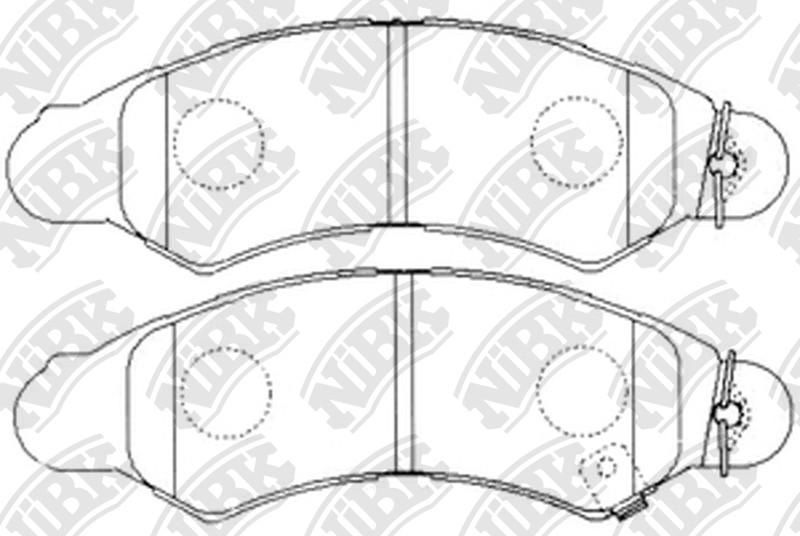 NIBK PN7477 Brake Pad