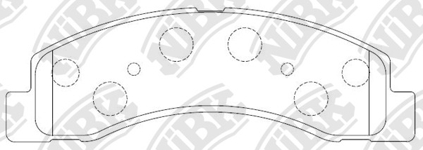 NIBK PN0057 Brake Pad