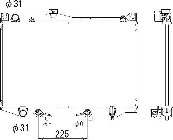 OE 1640063020 Radiator