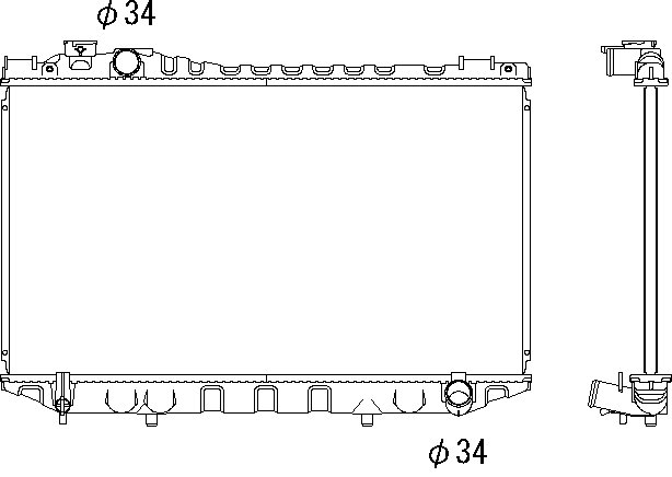 CMBC E-GX70G Radiator