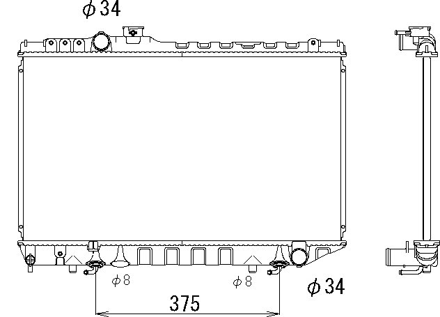 OE 1640070241 Radiator