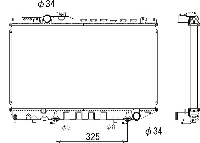 CMBC E-GA70 Radiator