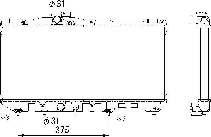 OE 1640055050 Radiator