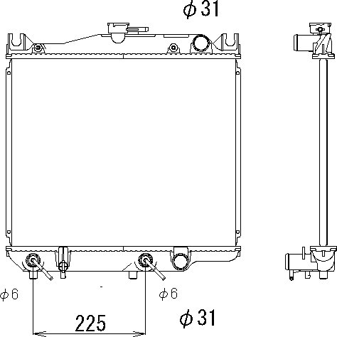 OE 1640015091 Radiator