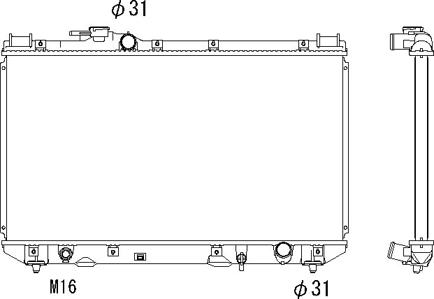 OE 1640074650 Radiator