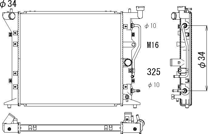 CMBC E-JZX90 Radiator