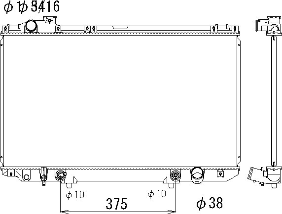 OE 1640050160 Radiator