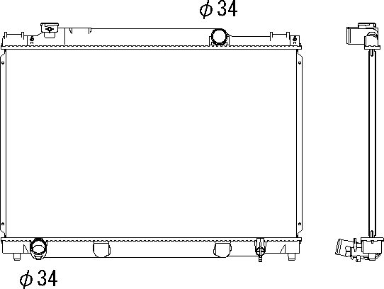 OE 1640073522 Radiator
