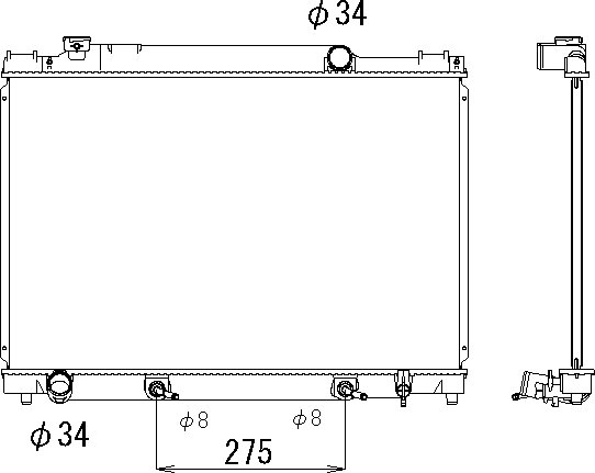 OE 1640073532 Radiator