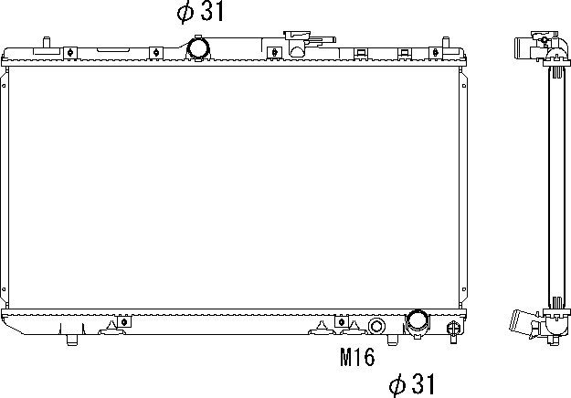 OE 164006A210 Radiator