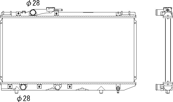 OE 1640011510 Radiator