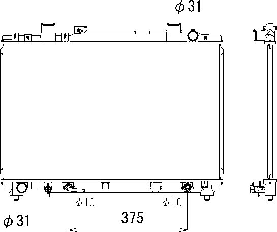 OE 164007A660 Radiator