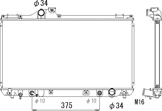 OE 1640046561 Radiator