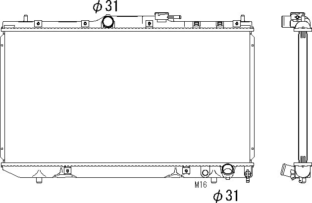 OE 1640064840 Radiator