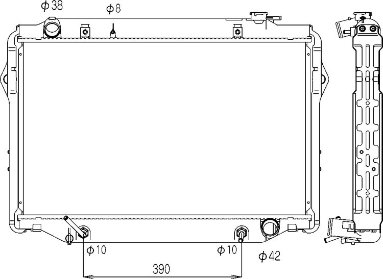 CMBC E-FZJ80G Radiator