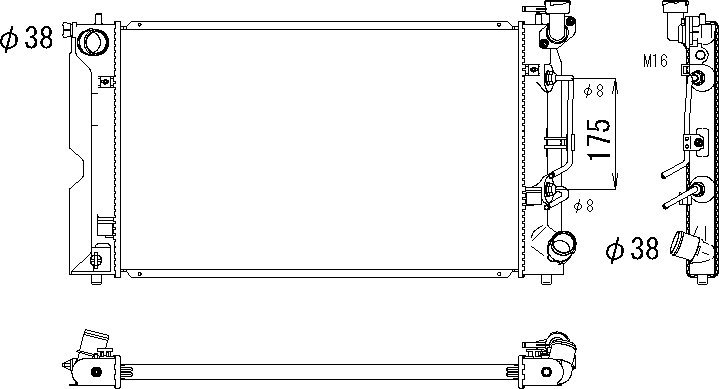 OE 164006A300 Radiator