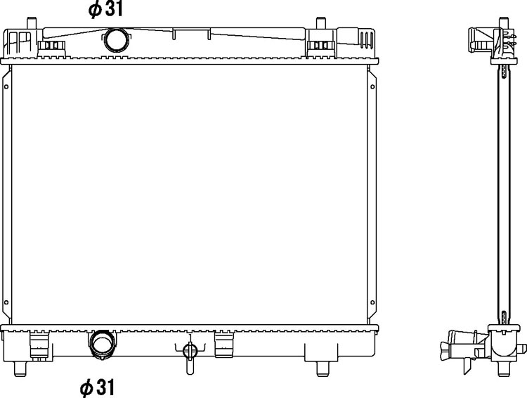 CMBC DBA-KSP90 Radiator