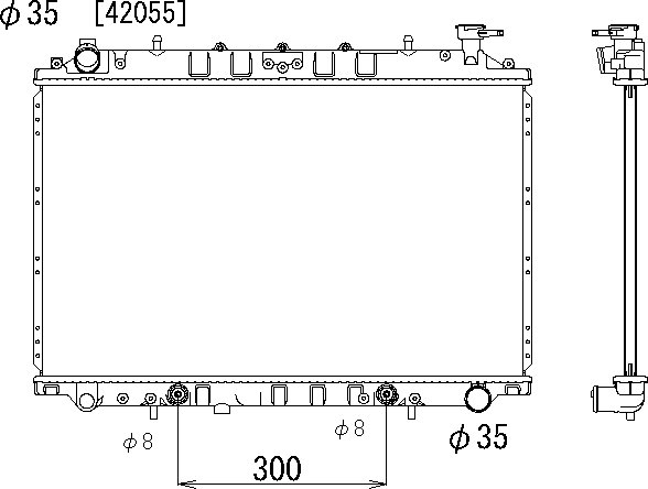 OE 214605C001 Radiator