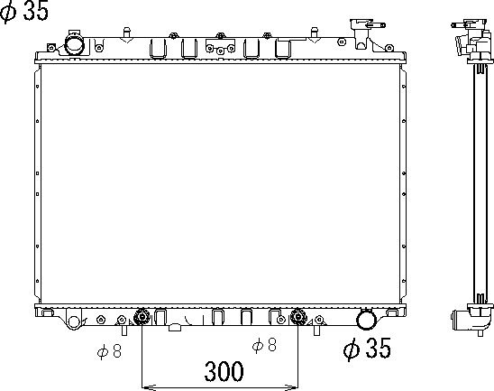 OE 214606C100 Radiator