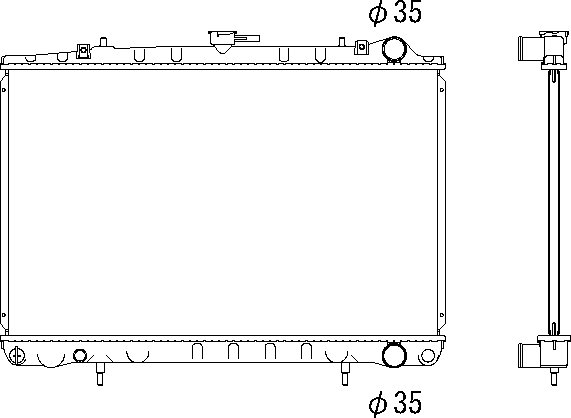 OE 21410VU300 Radiator