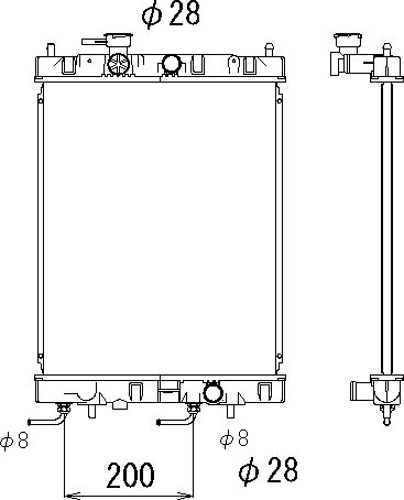 OE 214602U307 Radiator