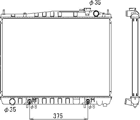 OE 21460VE061 Radiator