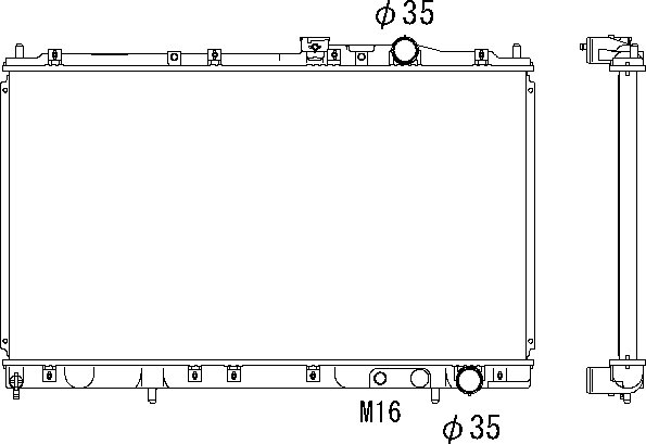 OE MR187436 Radiator