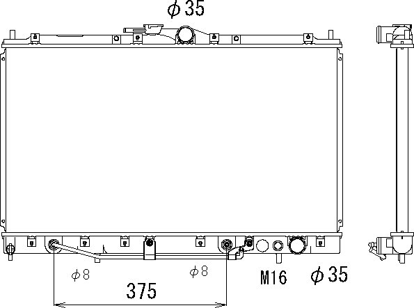 OE MB660006 Radiator
