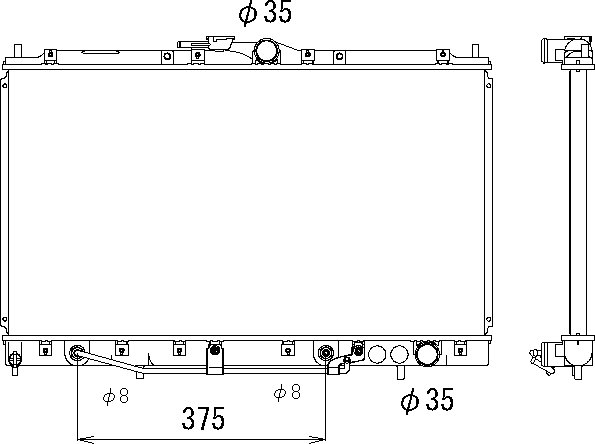 CMBC E-F13AK Radiator