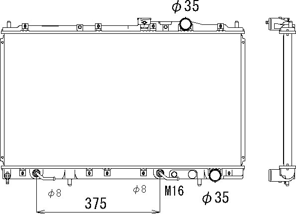 OE MR187437 Radiator