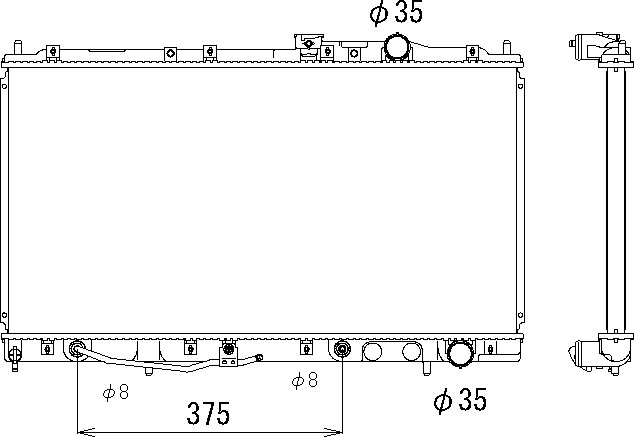 CMBC E-E54A Radiator