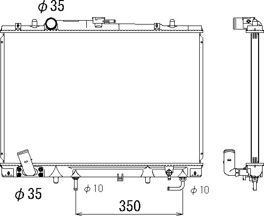 OE MN153206 Radiator