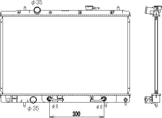 OE MR431505 Radiator