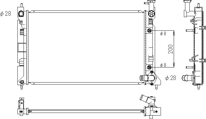 OE MN153084 Radiator