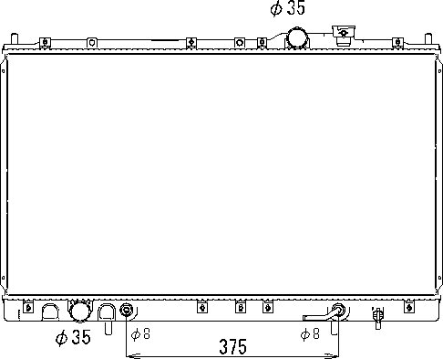 OE MR386403 Radiator