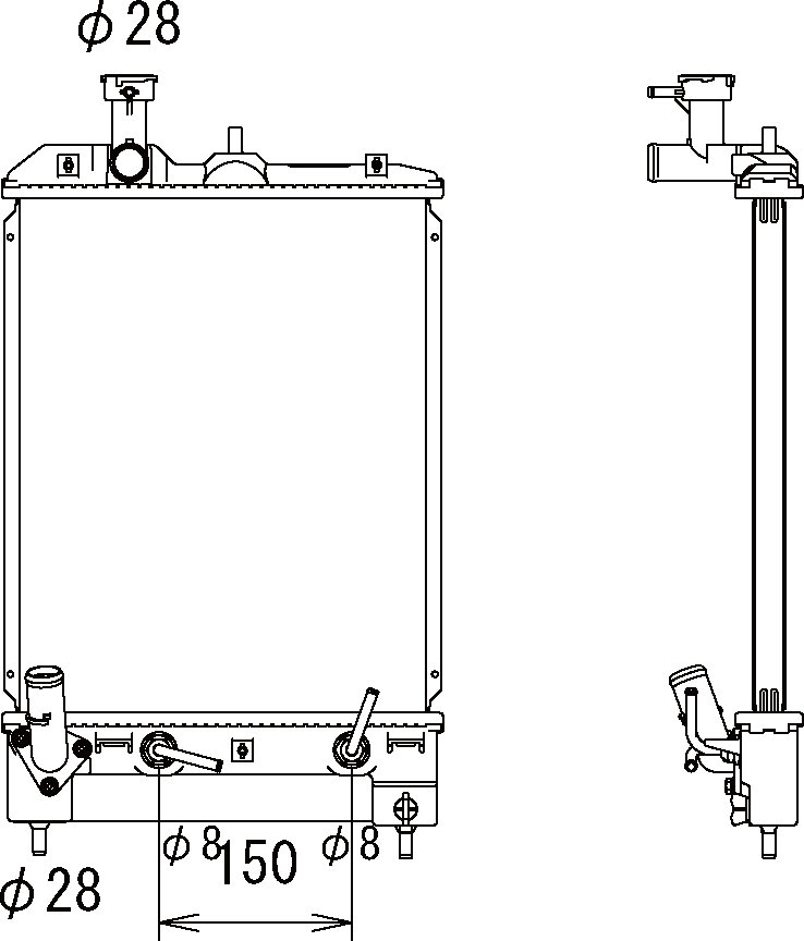 OE MR597551 Radiator