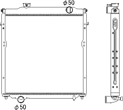 OE 1214107330 Radiator