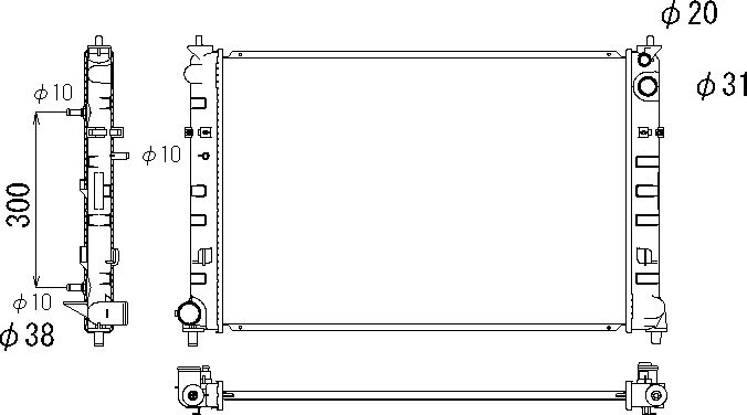 CMBC GF-LW5W Radiator