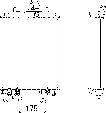 OE 16400B2020000 Radiator