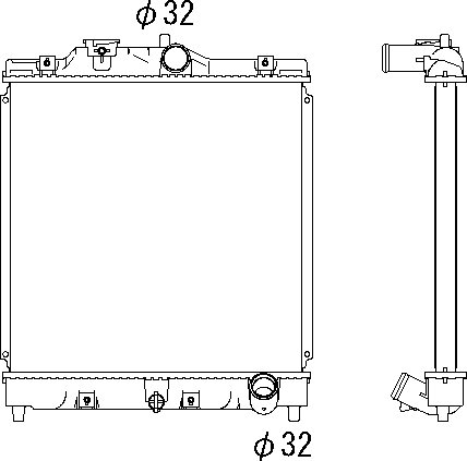 OE 19010P2T004 Radiator
