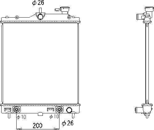 OE 45111KG030 Radiator