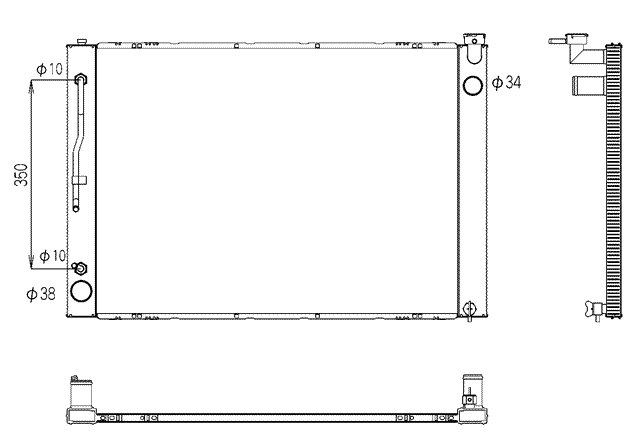 CMBC TA-MNH10W Radiator