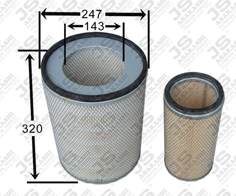 KOMAT 6114807010 Air Filter